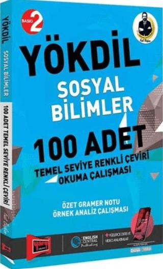 YÖKDİL Sosyal Bilimler 100 Adet Temel Seviye Renkli Çeviri Okuma Çalışması