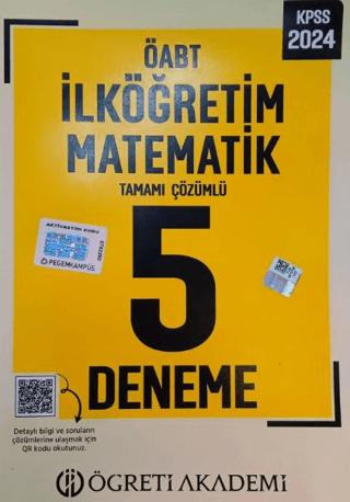 2025 Meb Ags Öabt İlköğretim Matematik Öğretmenliği Tamamı Çözümlü 5 Deneme | Öğreti Akademi (Ciltsiz) - Resim 1