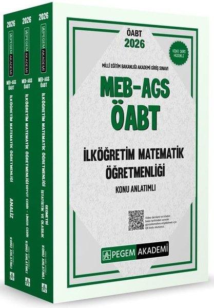 2026 MEB AGS ÖABT İlköğretim Matematik Konu Anlatımlı (3 Kitap) | Pegem Akademi Yayıncılık (İnce Kapak) - Resim 1