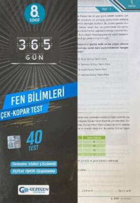 8.Sınıf Fen Bilimleri Yaprak Test Gezegen Yayıncılık - Kolektif kitap kapağı