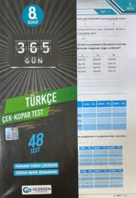Gezegen Yayıncılık 8.Sınıf Türkçe 48 Yaprak Test - Kolektif kitap kapağı