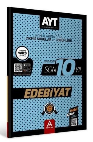 2022 AYT Edebiyat Son 10 Yıl Konularına Göre Çıkmış Sorular ve Çözümleri | A Yayınları (Ciltsiz) - Resim 1