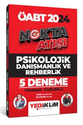 2024 ÖABT Nokta Atışı Psikolojik Danışmanlık ve Rehberlik Tamamı Çözümlü 5 Deneme | Yediiklim Yayınları (Ciltsiz) - Resim 1
