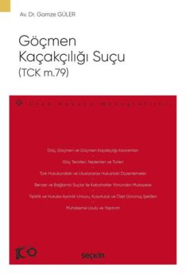 Göçmen Kaçakçılığı Suçu TCK m.79 - Gamze Güler kitap kapağı