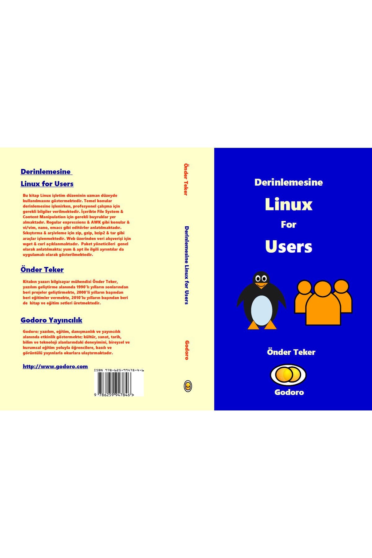 Godoro Yayıncılık Derinlemesine Linux For Users kitap kapağı