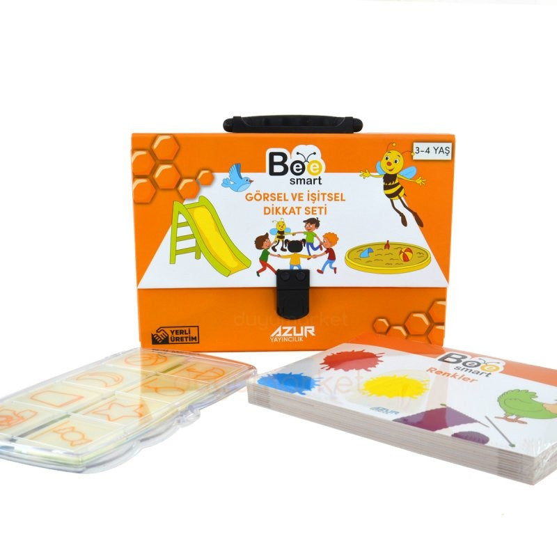 Bee Smart Görsel Ve İşitsel Dikkat Seti 3-4 Yaş kitap kapağı