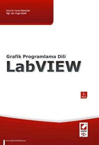 Grafik Programlama Dili LabVIEW - Faruk Ünsaçar kitap kapağı