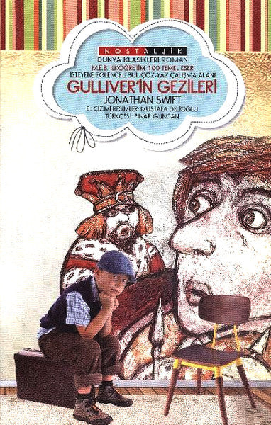 Gulliver'in Gezileri - Nostaljik - Jonathan Swift kitap kapağı