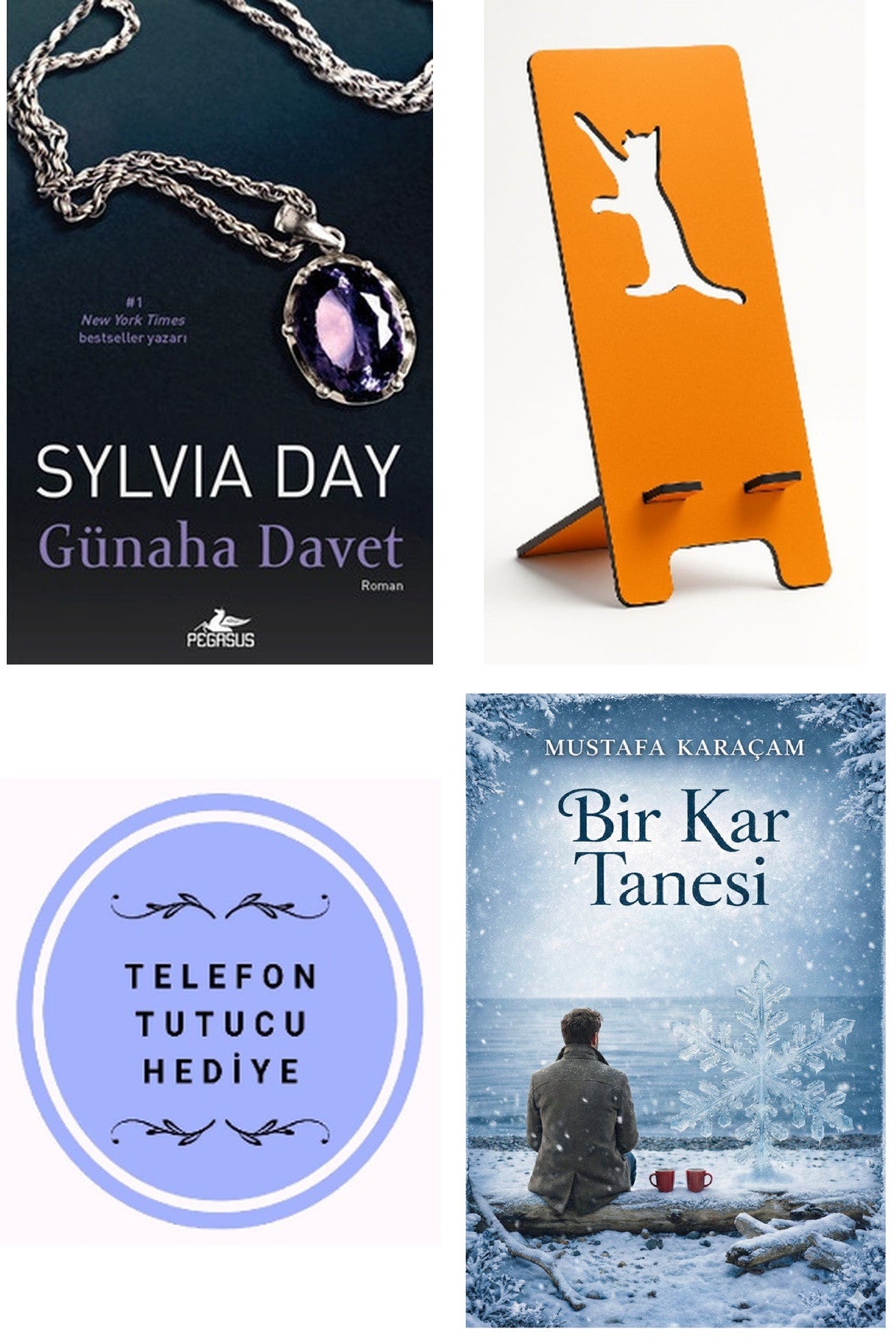 Günaha Davet - Sylvia Day + Telefon Tutucu + Bir Kar Tanesi kitap kapağı