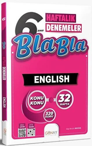 6. Sınıf İngilizce Bla Bla Haftalık Denemeler - Kolektif kitap kapağı