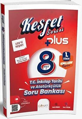 8. Sınıf Keşfet Plus Serisi T.C. İnkılap Tarihi ve Atatürkçülük 1. Dönem Soru Bankası - Kolektif kitap kapağı