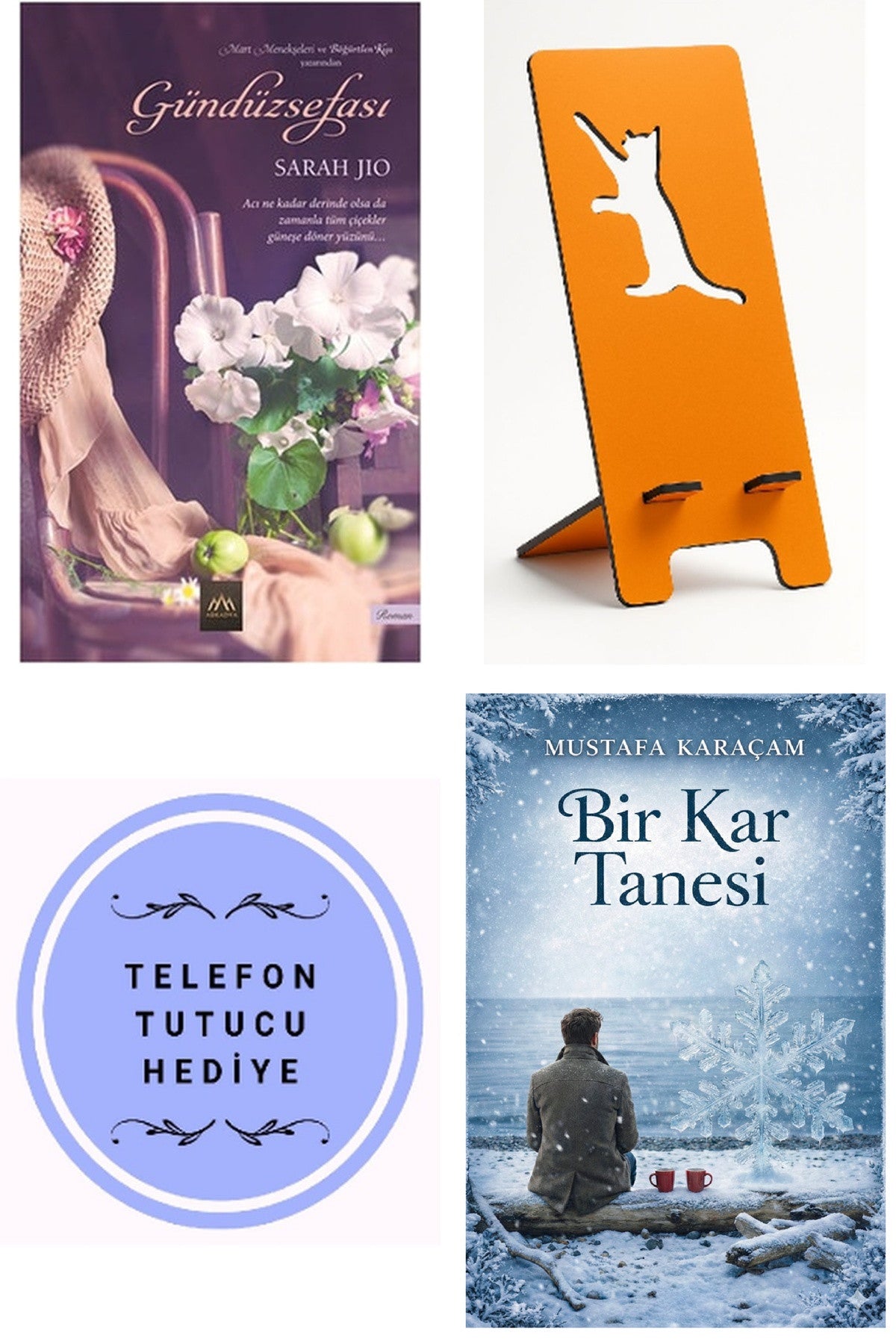 Gündüzsefası - Sarah Jio + Telefon Tutucu + Bir Kar Tanesi kitap kapağı