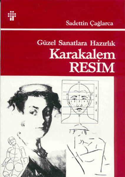 Karakalem Resim Tekniği - Sadettin Çağlarca kitap kapağı