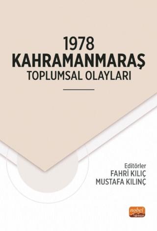 1978 Kahramanmaraş Toplumsal Olayları | Nobel Bilimsel Eserler (Ciltsiz) - Resim 1