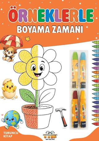 Örneklerle Boyama Zamanı - Turuncu Kitap | 0-6 Yaş Yayınları (Ciltsiz) - Resim 1