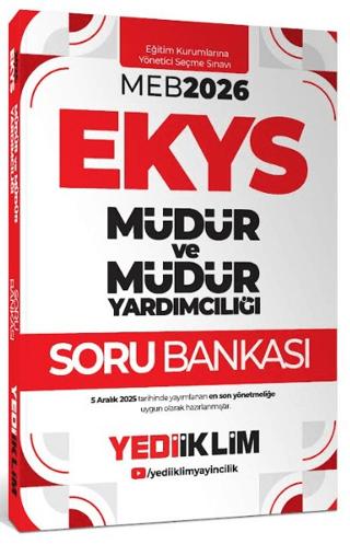 2026 MEB EKYS Müdür ve Müdür Yardımcılığı Soru Bankası | Yediiklim Yayınları (Ciltsiz) - Resim 1