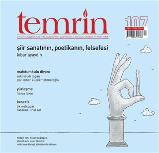 Temrin Düşünce ve Edebiyat Dergisi Sayı: 107 Eylül 2020 | Temrin Dergisi (Ciltsiz) - Resim 1