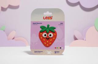 Let’s Mini Changelle 5 Renk Neşeli Meyveler Çilek Oyun Hamuru 120g | Lets - Resim 1