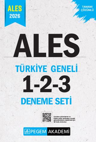 2026 ALES Tamamı Çözümlü Türkiye Geneli 1-2-3 (3'lü Deneme Seti) | Pegem Akademi Yayıncılık (Ciltsiz) - Resim 1