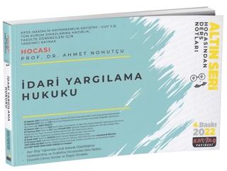 İdari Yargılama Hukuku Hocasından Ders Notları - 2022 | Savaş Yayınevi (Ciltsiz) - Resim 1