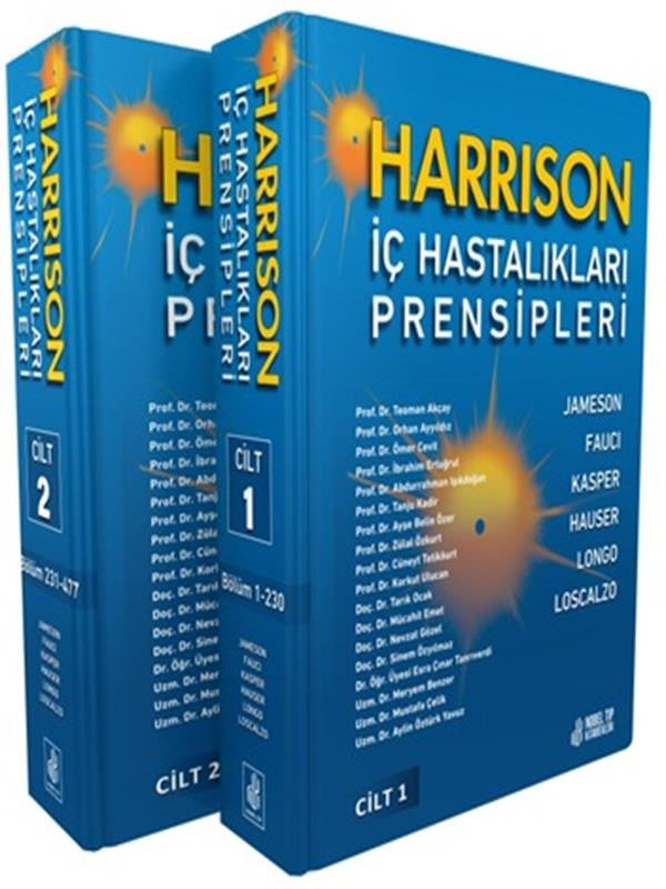 Harrison İç Hastalıkları Prensipleri Cilt: 1-2 kitap kapağı