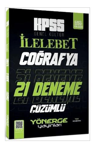 KPSS Coğrafya İlelebet 21 Deneme Çözümlü