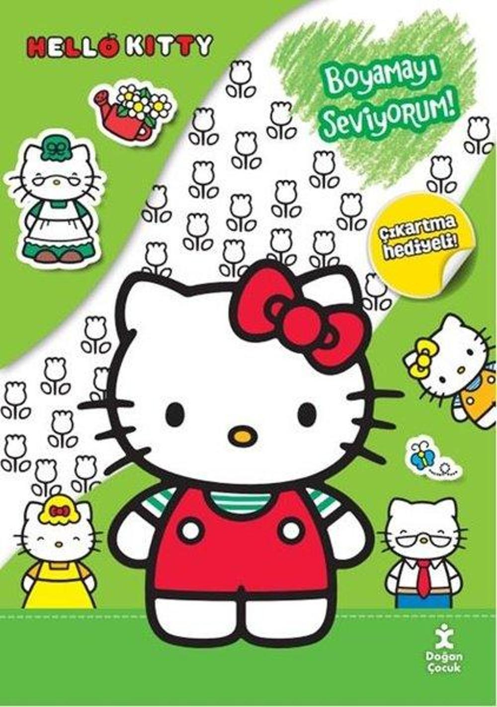 Hello Kitty Boyamayı Seviyorum! Çıkartma Hediyeli! | Doğan Çocuk