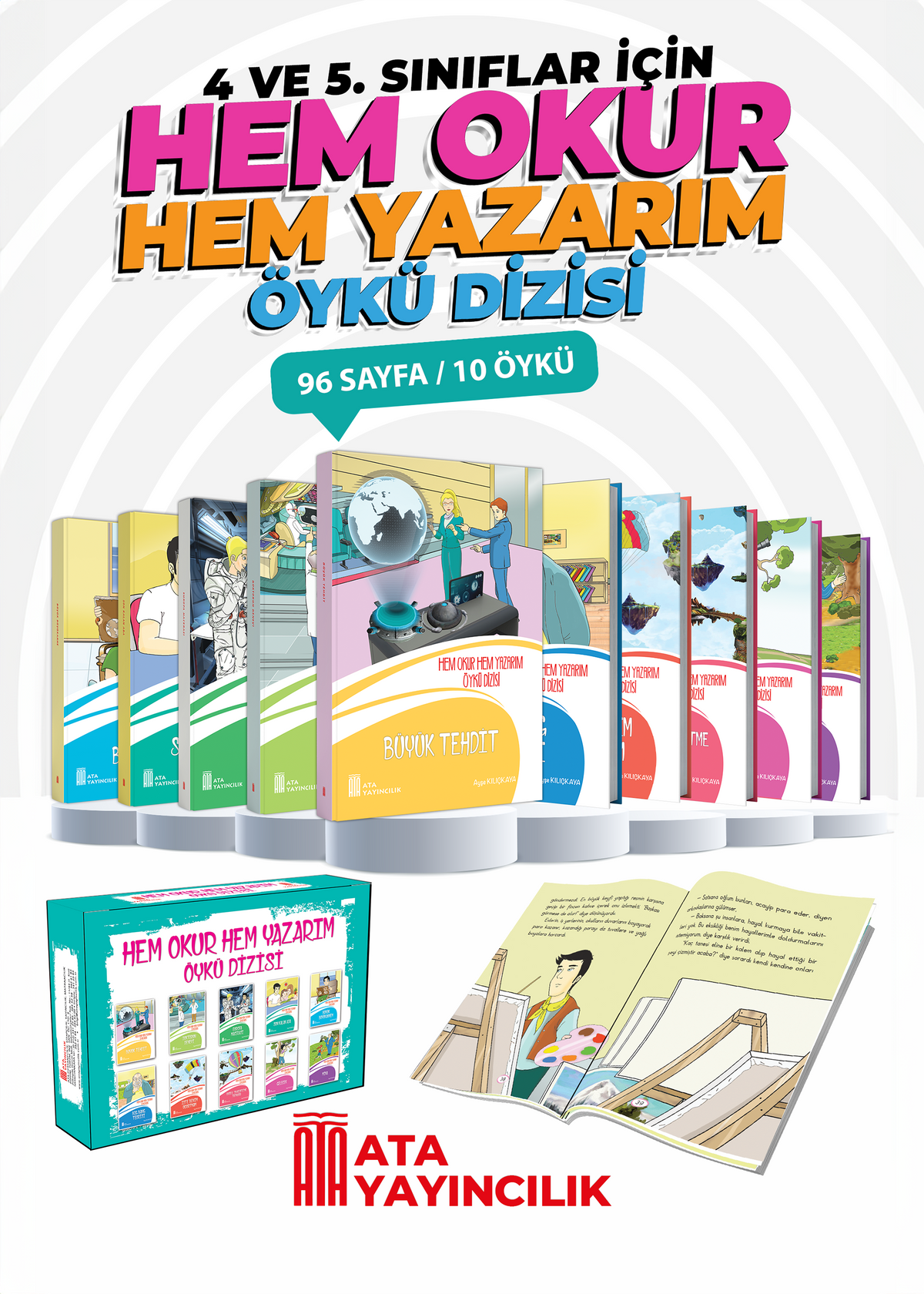Hem Okur Hem Yazarım Ata Yayıncılık kitap kapağı