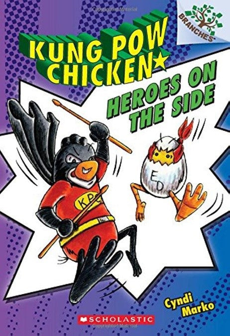 Nüans Publishing Heroes on the Side: A Branches Book (Kung Pow Chic kitap kapağı