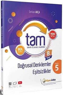 8. Sınıf Matematik TAM Teknik Analiz Modülleri-5 Doğrusal Denklemler - Serkan Akça kitap kapağı