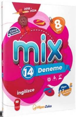 8. Sınıf MİX T.C. İngilizce 14 Deneme Hiper Zeka Yayınları - Kolektif kitap kapağı