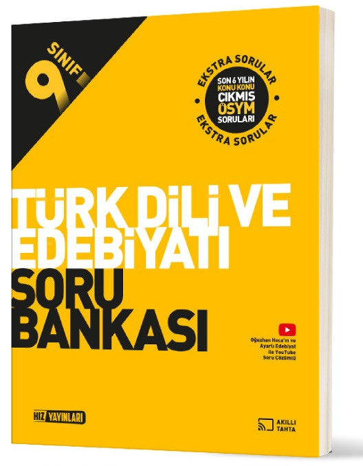 Hız 2026 9. Sınıf Türk Dili Ve Edebiyatı Soru Bankası Güncel Müfredat kitap kapağı