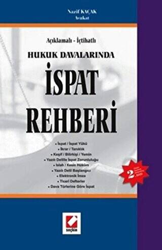 Hukuk Davalarında İspat Rehberi - Nazif Kaçak kitap kapağı