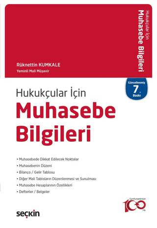 Hukukçular İçin Muhasebe Bilgileri - Rüknettin Kumkale kitap kapağı
