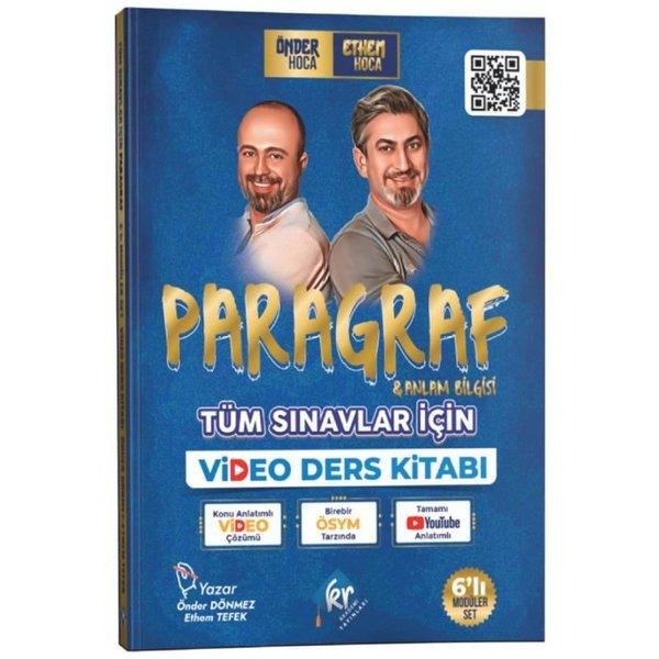Önder Hoca & Ethem Hoca Tüm Sınavlar Için Paragraf ve Anlam Bilgisi Video Ders Kitabı | KR Akademi (İnce Kapak) - Resim 1