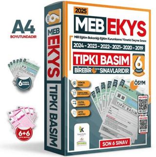 2025 MEB EKYS ÖSYM Çıkmış Soru Tıpkı Basım Deneme Paketi 6lı Türkiye Geneli Soru Kitapçıkları