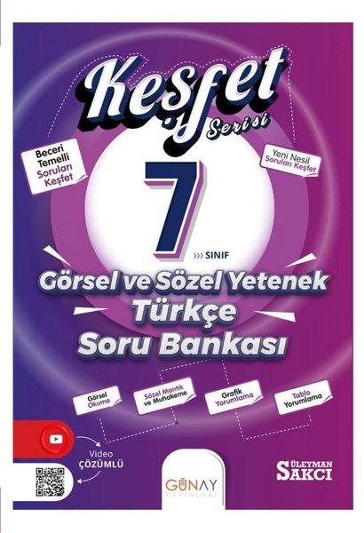 7. Sınıf Keşfet Serisi Görsel Ve Sözel Yetenek Soru Bankası | Günay Yayıncılık (İnce Kapak) - Resim 1