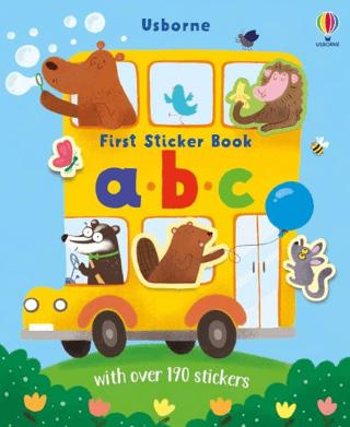 First Sticker Book ABC | Usborne (Ciltsiz) - Resim 1