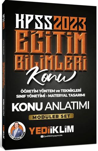 2023 KPSS Eğitim Bilimleri Öğretim Yöntem ve Teknikleri - Sınıf Yönetimi - Materyal Tasarımı Konu Anlatımı (Modüler Set İçerisindeki) | Yediiklim Yayınları (Ciltsiz) - Resim 1