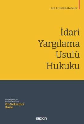 İdari Yargılama Usulü Hukuku - Halil Kalabalık kitap kapağı