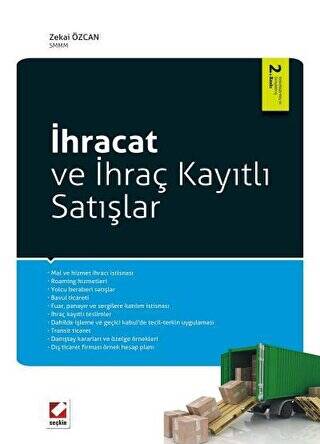 İhracat ve İhraç Kayıtlı Satışlar - Zekai Özcan kitap kapağı