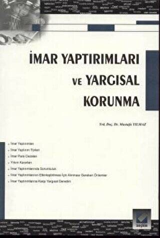 İmar Yaptırımları ve Yargısal Korunma - Mustafa Yılmaz kitap kapağı