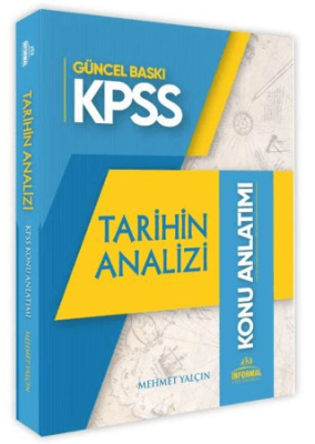 2025 KPSS Tarihin Analizi Konu Anlatım Kitabı İnformal Yayınları Detay Bilgiler Pratik Notlar - Kolektif kitap kapağı
