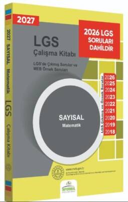 MEB Örnek Soruları LGS Matematik Çalışma Kitabı 8.Sınıf Renkli Baskı A4 Boyut Hediyeli - Kolektif kitap kapağı