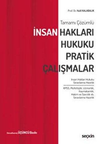 İnsan Hakları Hukuku Pratik Çalışmalar - Halil Kalabalık kitap kapağı