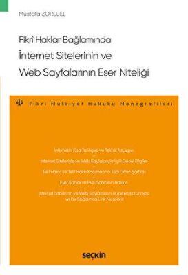İnternet Sitelerinin ve Web Sayfalarının Eser Niteliği - Mustafa Zorluel kitap kapağı
