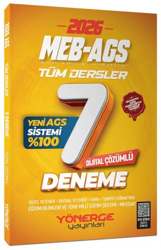 2026 MEB-AGS Tüm Dersler 7 Deneme Çözümlü | Yönerge Yayınları (Ciltsiz) - Resim 1