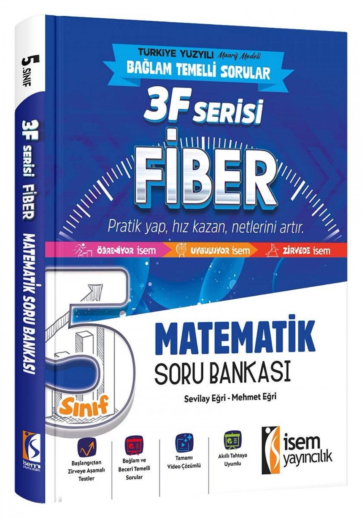 İsem 5. Sınıf Fiber Matematik Soru Bankası İsem Yayıncılık kitap kapağı