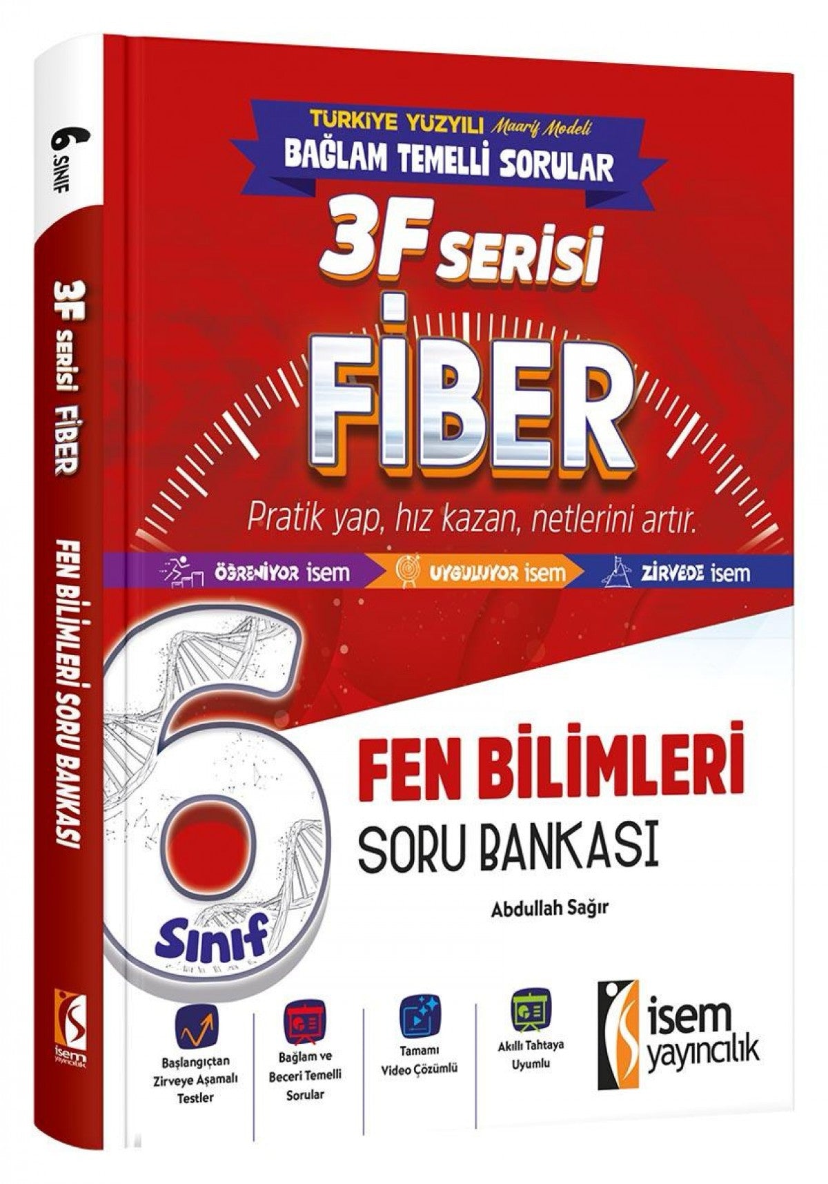 İsem 6. Sınıf Fiber Fen Bilimleri Soru Bankası İsem Yayıncılık kitap kapağı