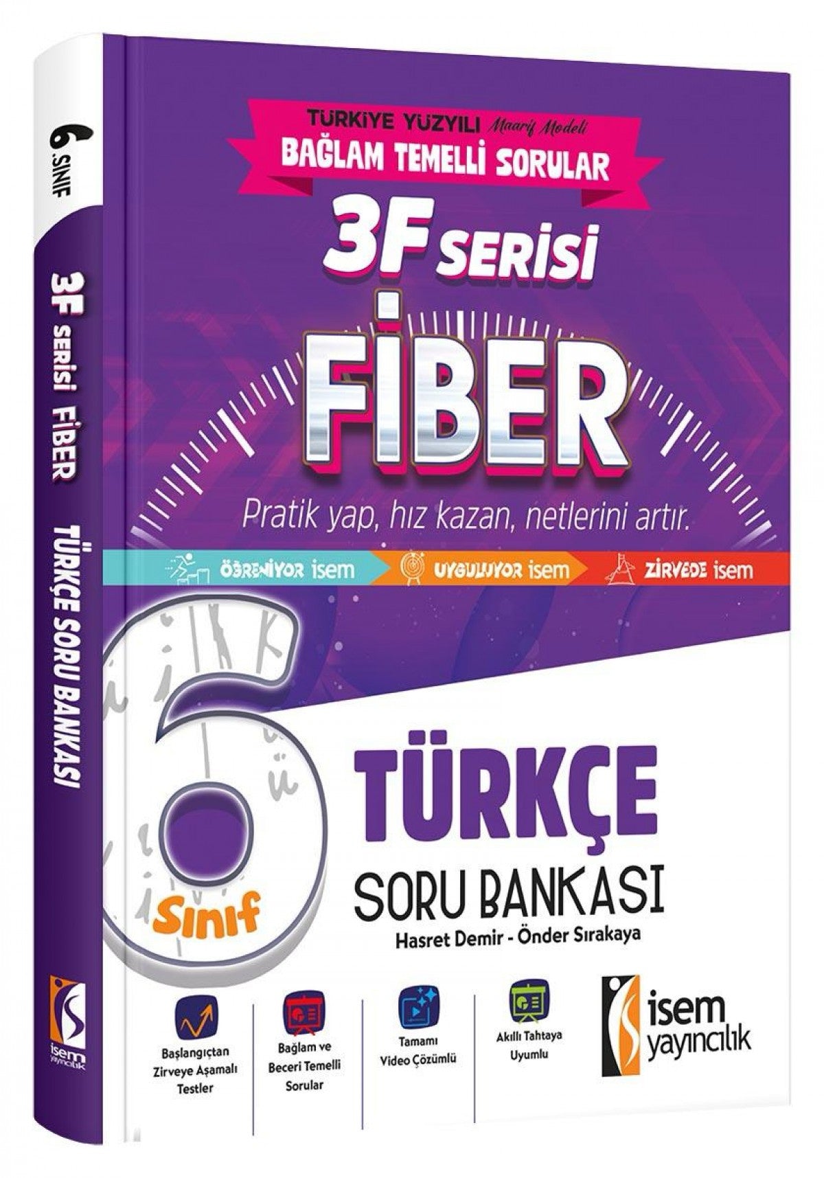 İsem 6. Sınıf Fiber Türkçe Soru Bankası İsem Yayıncılık kitap kapağı
